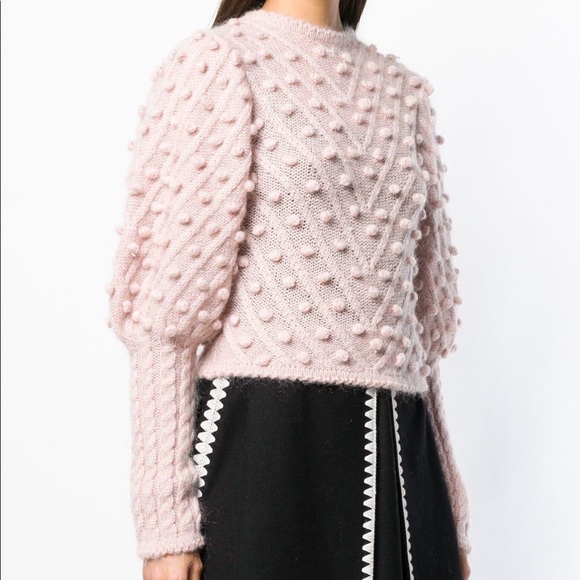 Zimmermann Pink Pom Pom Knit Sweater 2 